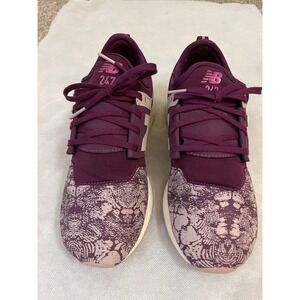 New Balance 247 Burgundy Floral Print Women's Sneakers Size 7‎